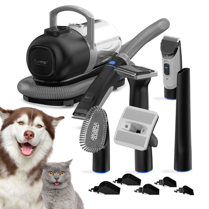 Furme Original Pet Grooming Vacuum Kit, 5 Pet Grooming Tools, Works for All Dogs, Cats, and Pet Fur