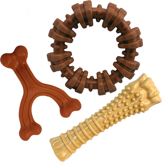 Power Chew Customer Favorites Dog Chew Toys, 3 Count, Large | Flavor Medley, Peanut Butter, and Beef Flavor, Durable Dog Toys for Aggressive Chewers, for Large Breeds up to 50 Lbs