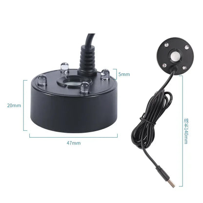 2-IN-1 USB 5V Water Pump Ultrasonic Atomizer Mist Maker Fogger for Pond Garden Rockery Fountain Fish Tank Landscaping Humidifier