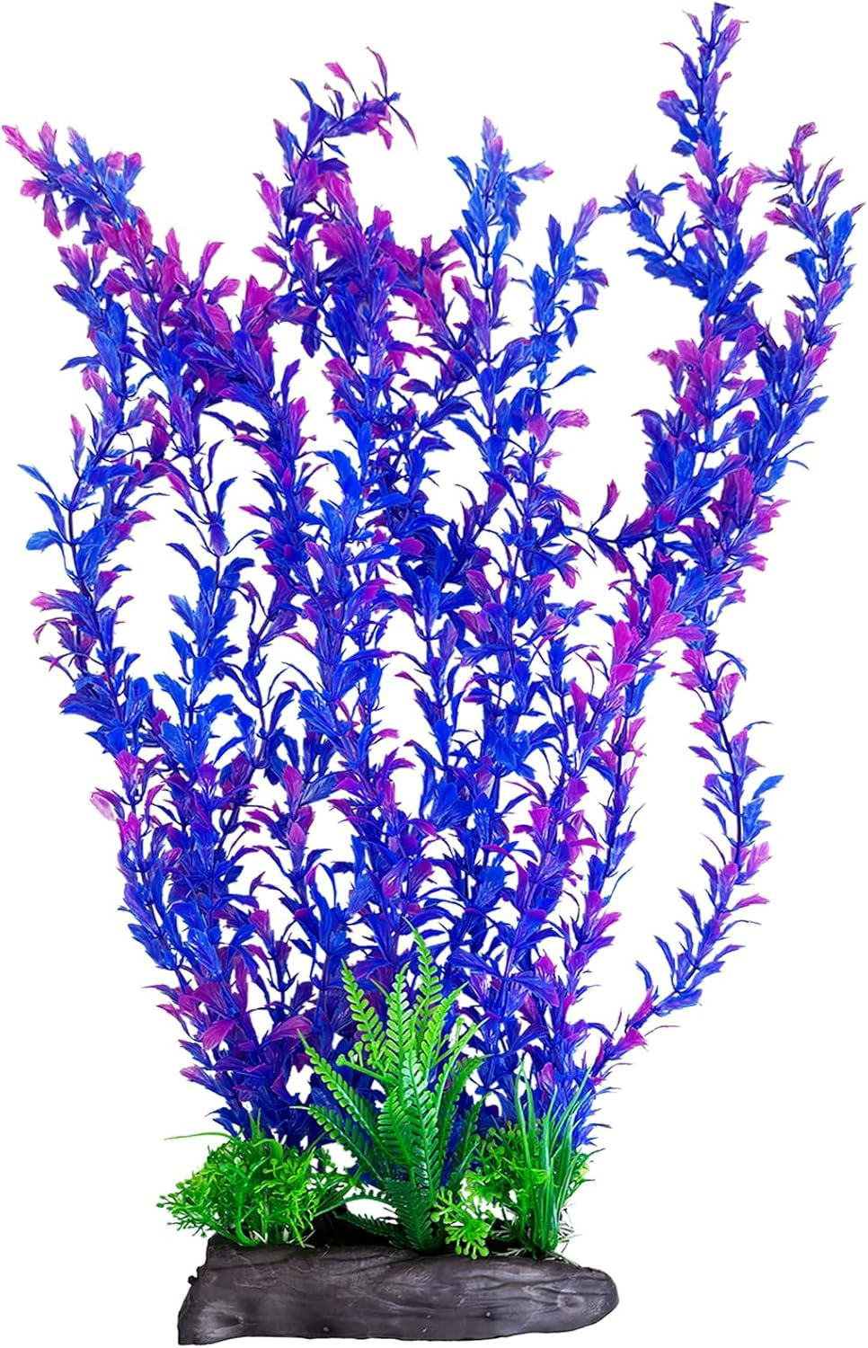 Aquarium Plastic Plants Aquarium Decor Artificial Fish Tank Plants,Tall Fish Tank Decorations, Extra Large Aquarium Plant 20.4-Inch Tall,1Pcs