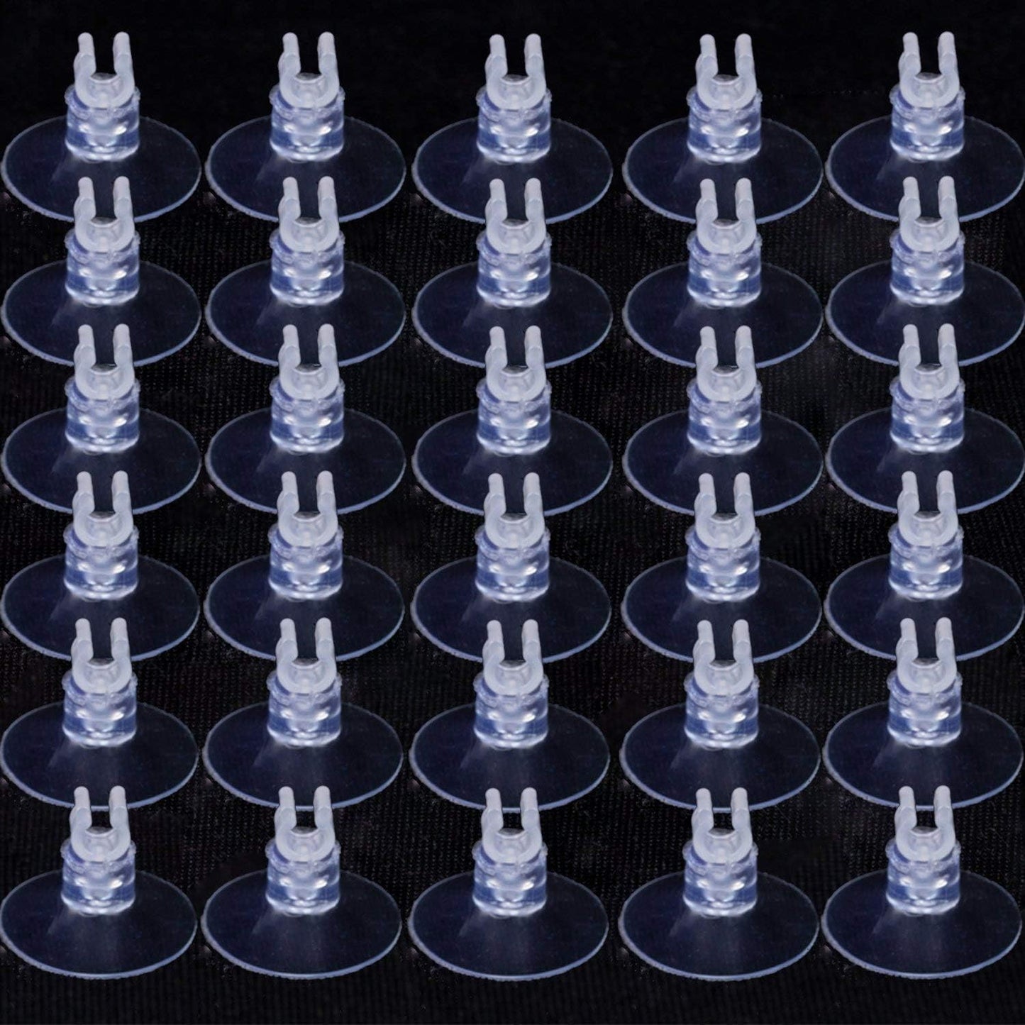30 Pack Aquarium Suction Cup Clips Airline Tube Holders Clamps Fish Tank Hose Holder Clips for Air Line Tubing 3/16