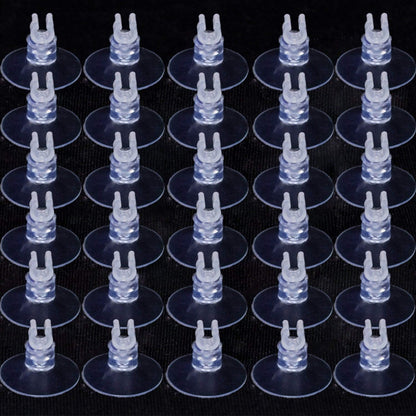 30 Pack Aquarium Suction Cup Clips Airline Tube Holders Clamps Fish Tank Hose Holder Clips for Air Line Tubing 3/16