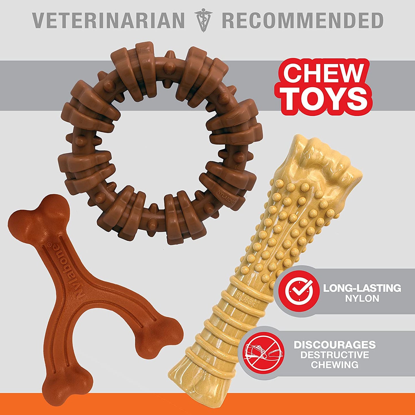 Power Chew Customer Favorites Dog Chew Toys, 3 Count, Large | Flavor Medley, Peanut Butter, and Beef Flavor, Durable Dog Toys for Aggressive Chewers, for Large Breeds up to 50 Lbs