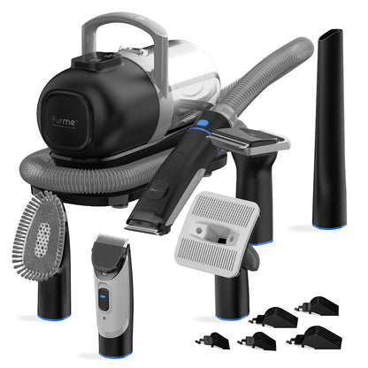 Furme Original Pet Grooming Vacuum Kit, 5 Pet Grooming Tools, Works for All Dogs, Cats, and Pet Fur