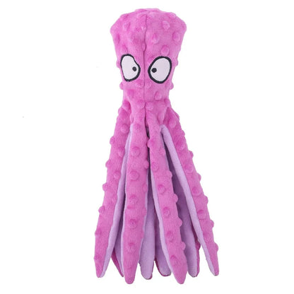 New Durable Pet Dog Plush Toy for Small Breeds - Animal Shape Squeaky Chew Cleaning Toy for Chihuahua Yorkshire Bichon Puppies