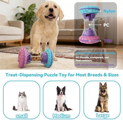 Interactive Dog Puzzle Toys for Small Medium Large Breed - Durable Smart Puppy Enrichment Dogs Toy to Keep Them Busy, Mental Brain Stimulation Treat Dispensing Training & Slow Feeder