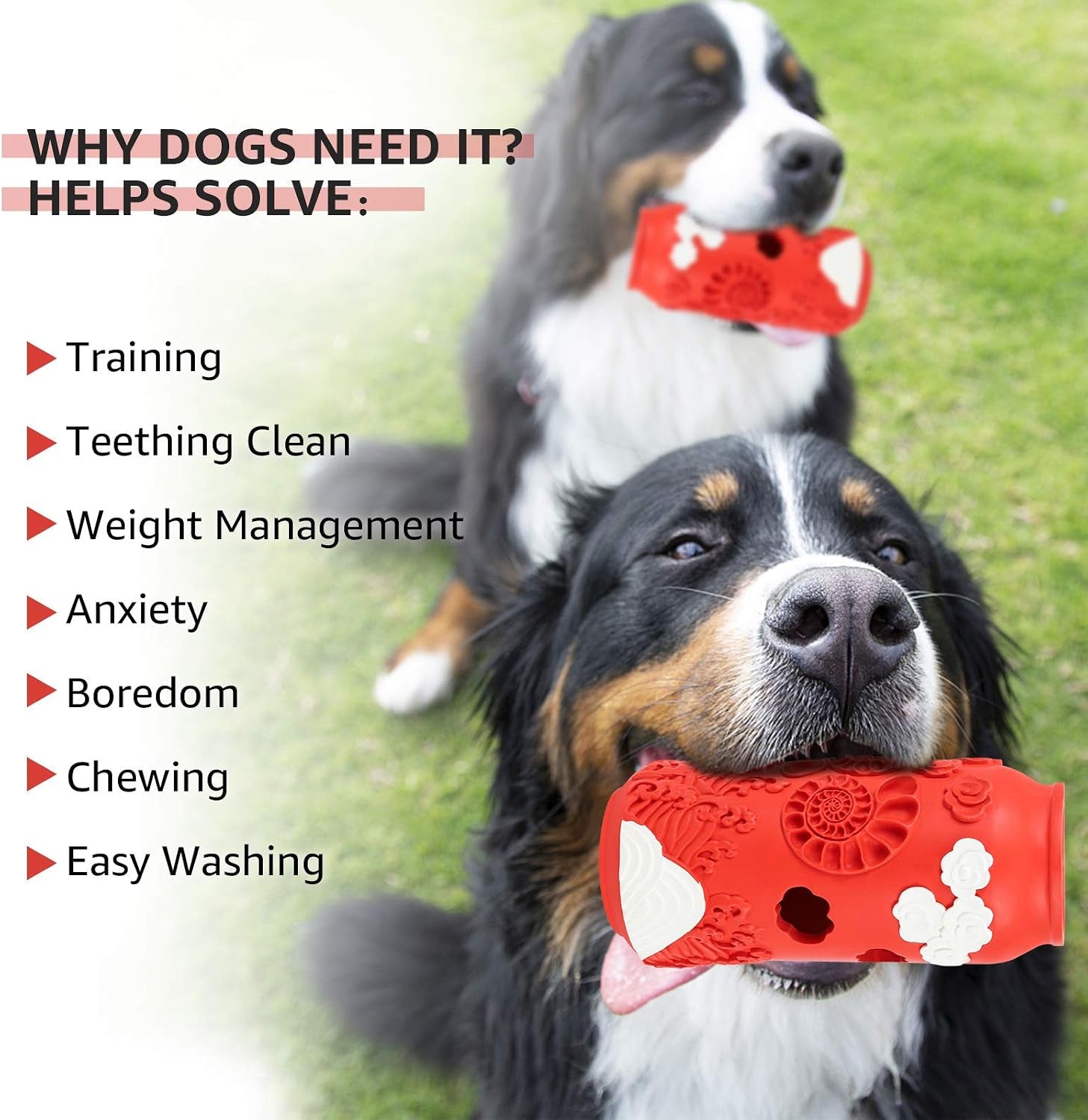 Dog Toys for Aggressive Chewers Large Breed, Indestructible Dog Chew Toys for Large Medium Dog, Interactive Chew Toy for Dogs, Pineapple Taste Tough Dog Dental Teeth Cleaning Chew Toy