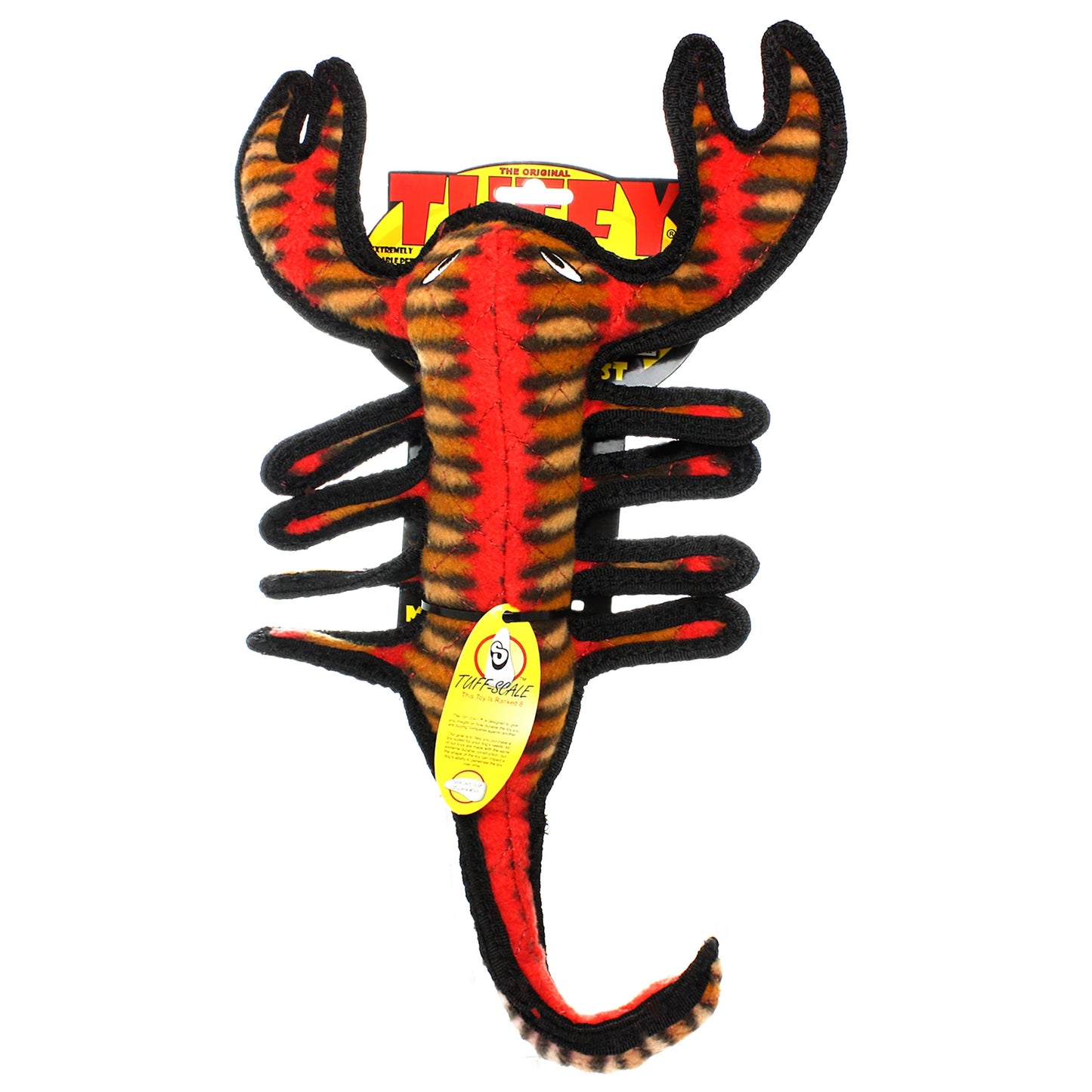 Tuffy Desert Scorpion Durable Plush Squeaker Dog Toy