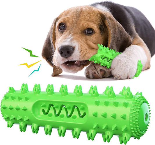 Puppy Chew Toy for Teething, Dog Toys for Aggressive Chewers, Dog Squeaky Interactive Toothbrush Toys Indestructible Tough Durable for Small Medium Large Breed